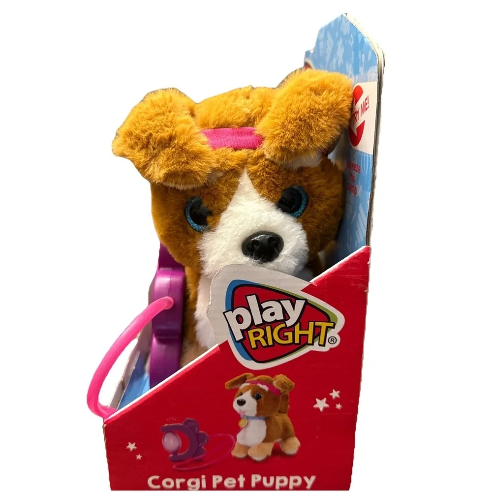 New Pull Along Dog Puppy Corgi Pet Puppy 18m+ Imagination Pretend Puppy